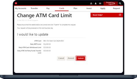 how to upgrade dbs debit card