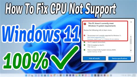 how to upgrade to windows 11 if your cpu is not supported