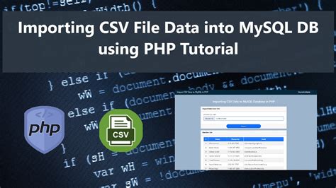 how to upload csv file in mysql database using php