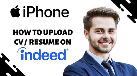 how to upload cv from email on iphone