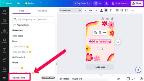 Canva Tutorial How To Upload Fonts To Canva YouTube