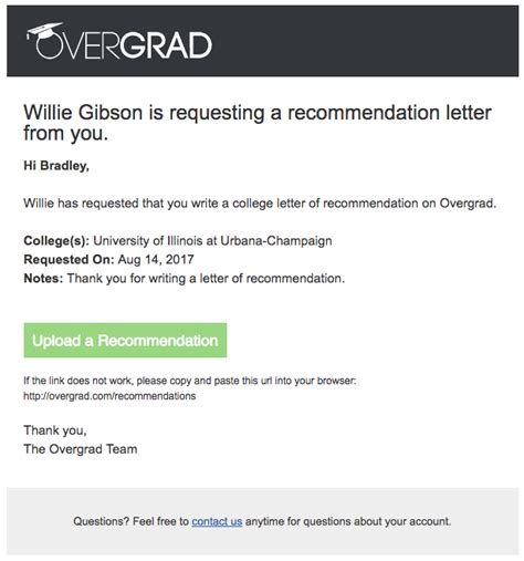 how to upload letter of recommendation