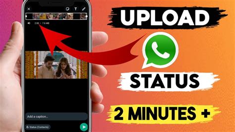 how to upload long video on whatsapp status