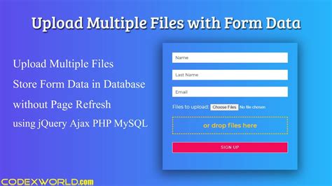 How To Upload Multiple Files In Jquery