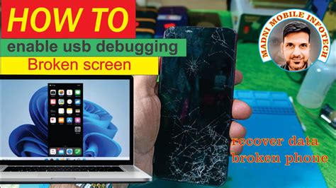 how to usb debugging with broken screen