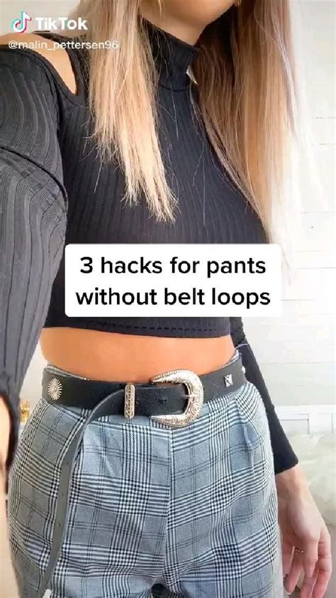 how to use a belt with no belt loops