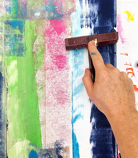 How To Use A Brayer With Paint