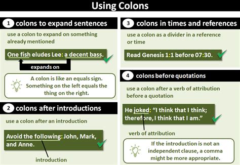how to use a colon in a sentence correctly