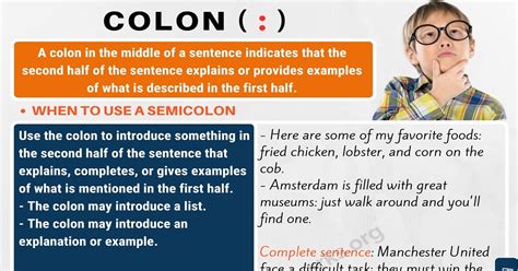 how to use a colon in a sentence ks2