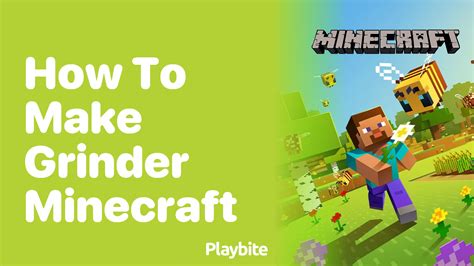 How To Use A Grinder Minecraft