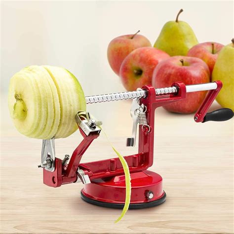 how to use a hand crank apple peeler