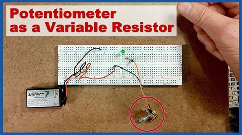 How To Use A Potentiometer As A Variable Resistor