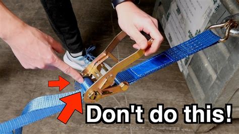 how to use a ratchet strap with hooks youtube