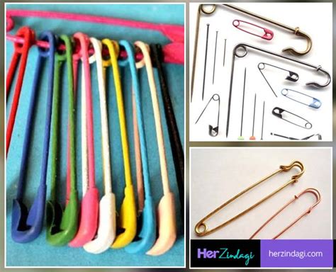 how to use a safety pin as a button