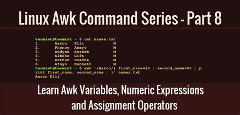 How To Use A Shell Variable In Awk