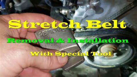 how to use a stretch belt installation tool