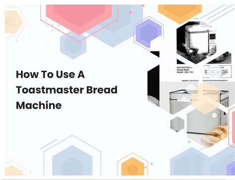 how to use a toastmaster bread machine