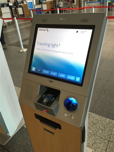 how to use american airlines kiosk