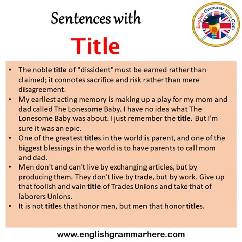 how to use an article title in a sentence