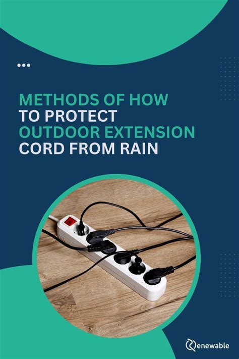 How To Use An Extension Cord In The Rain