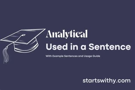 how to use analytical skills in a sentence