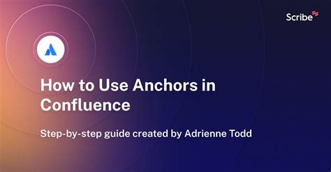 How To Use Anchor In Confluence
