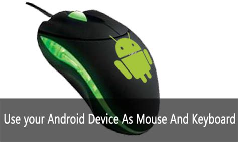 how to use android phone as mouse and keyboard via bluetooth