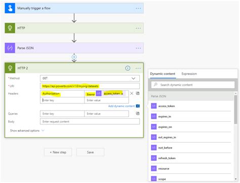 how to use api in power automate