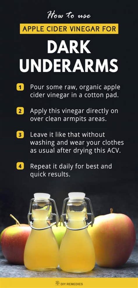 How To Use Apple Cider Vinegar On Armpits