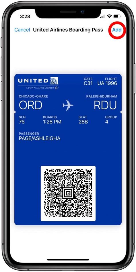 how to use apple wallet for airline tickets