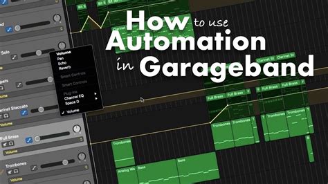 How To Use Automation In Garageband
