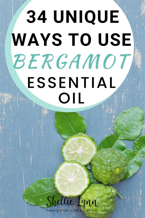 how to use bergamot essential oil properly