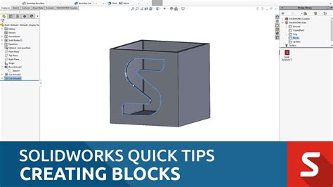 How To Use Blocks In Solidworks