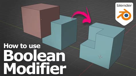 how to use boolean modifier in blender