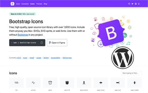 how to use bootstrap icons in html