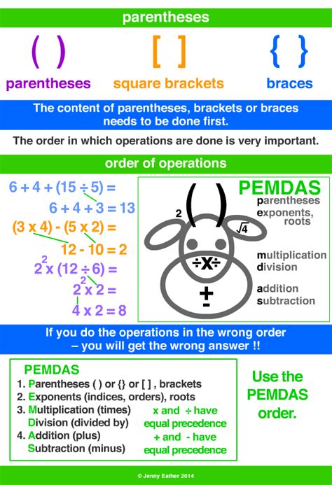 how to use brackets and parentheses in math