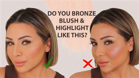 HOW TO Apply Blush, Bronzer & Highlighter For Beginners chiutips