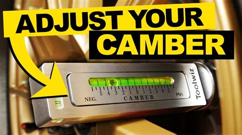 How To Use Camber Alignment Tool