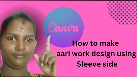 how to use canva app for aari work design