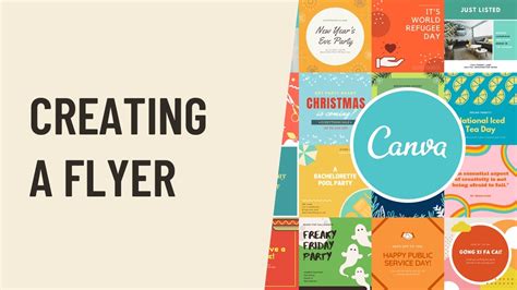 how to use canva app to create a flyer