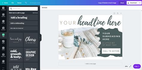 how to use canva design in mailchimp