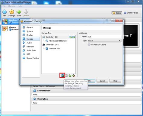 how to use cd drive in virtualbox