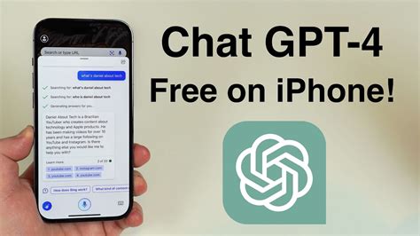 how to use chatgpt for free on iphone