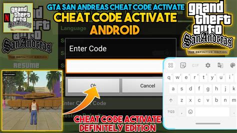 how to use cheat code in gta san andreas mobile