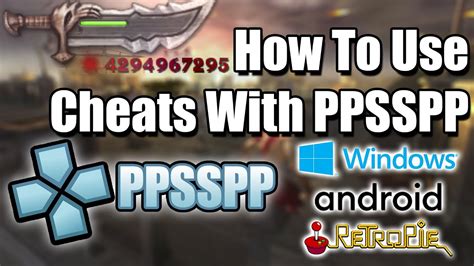 how to use cheats in ppsspp