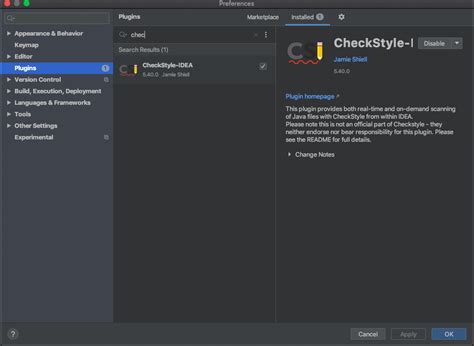 how to use checkstyle plugin intellij