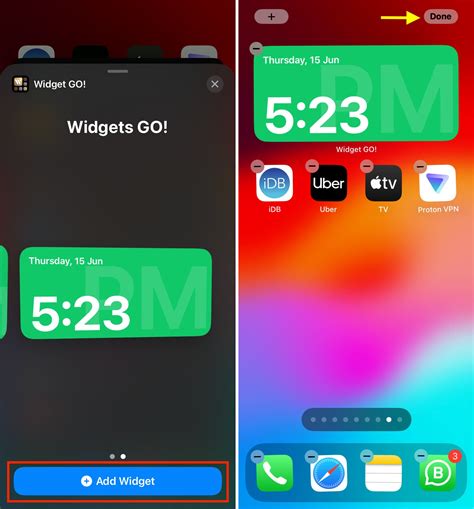How To Use Clock Widget On Iphone
