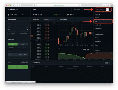 how to use coinbase api