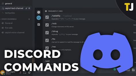 how to use commands in discord servers