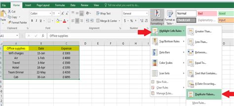 how to use conditional formatting in excel to find duplicates